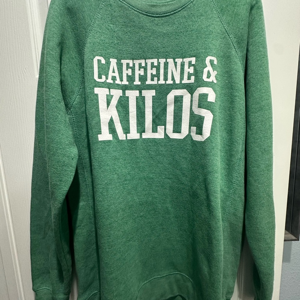 Caffeine & Kilos Mint Green Men's Sweater